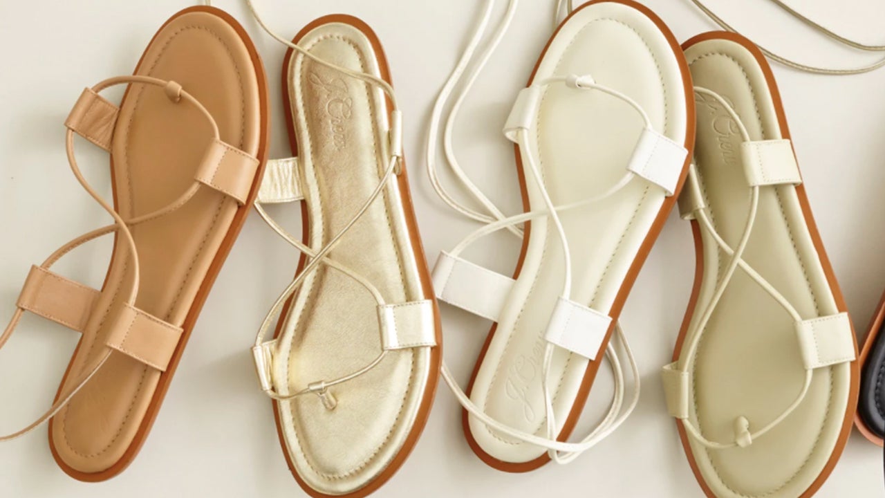 J crew lace up on sale sandals